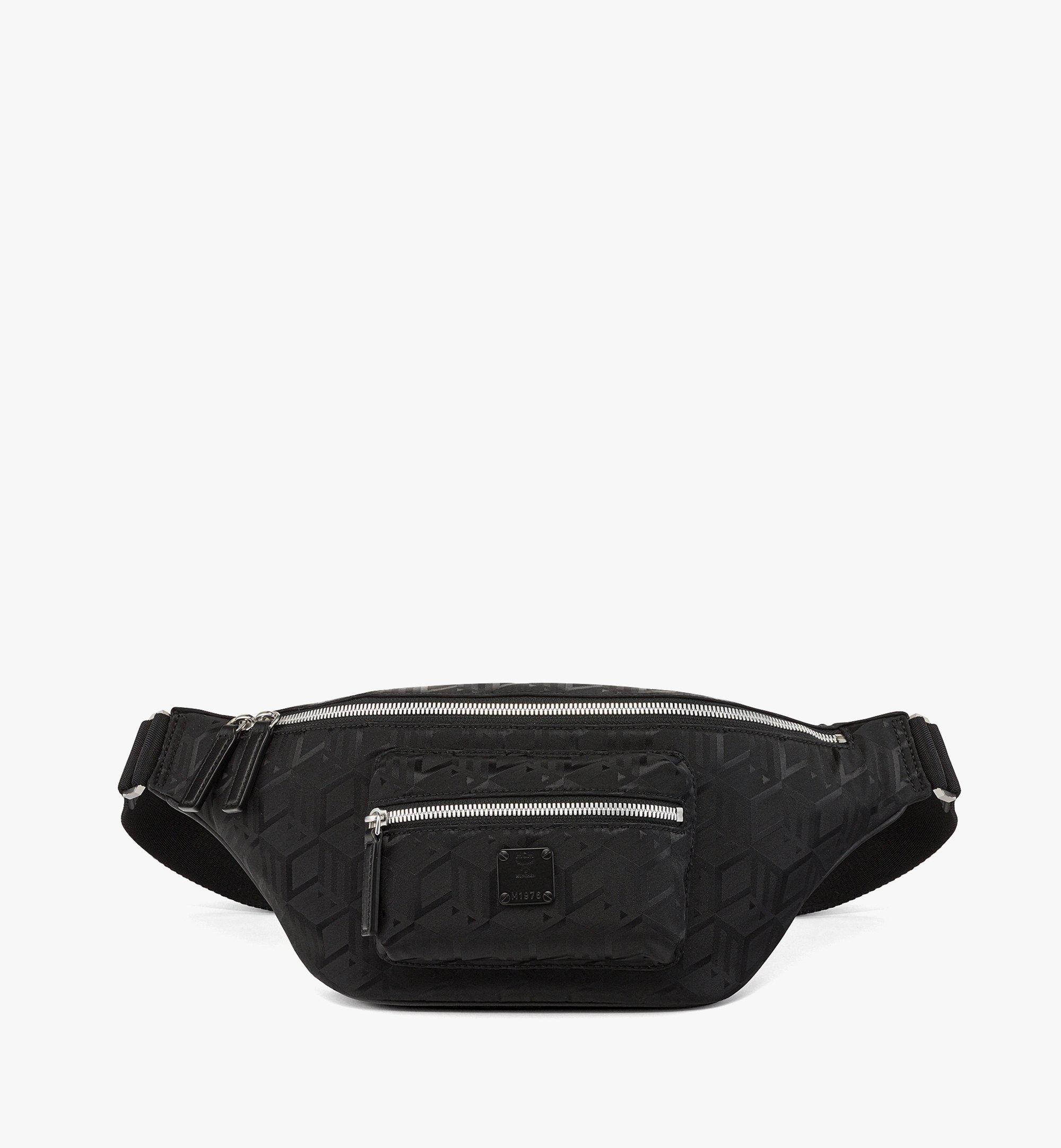 Sac ceinture Fursten à monogramme cubique en jacquard de nylon 1